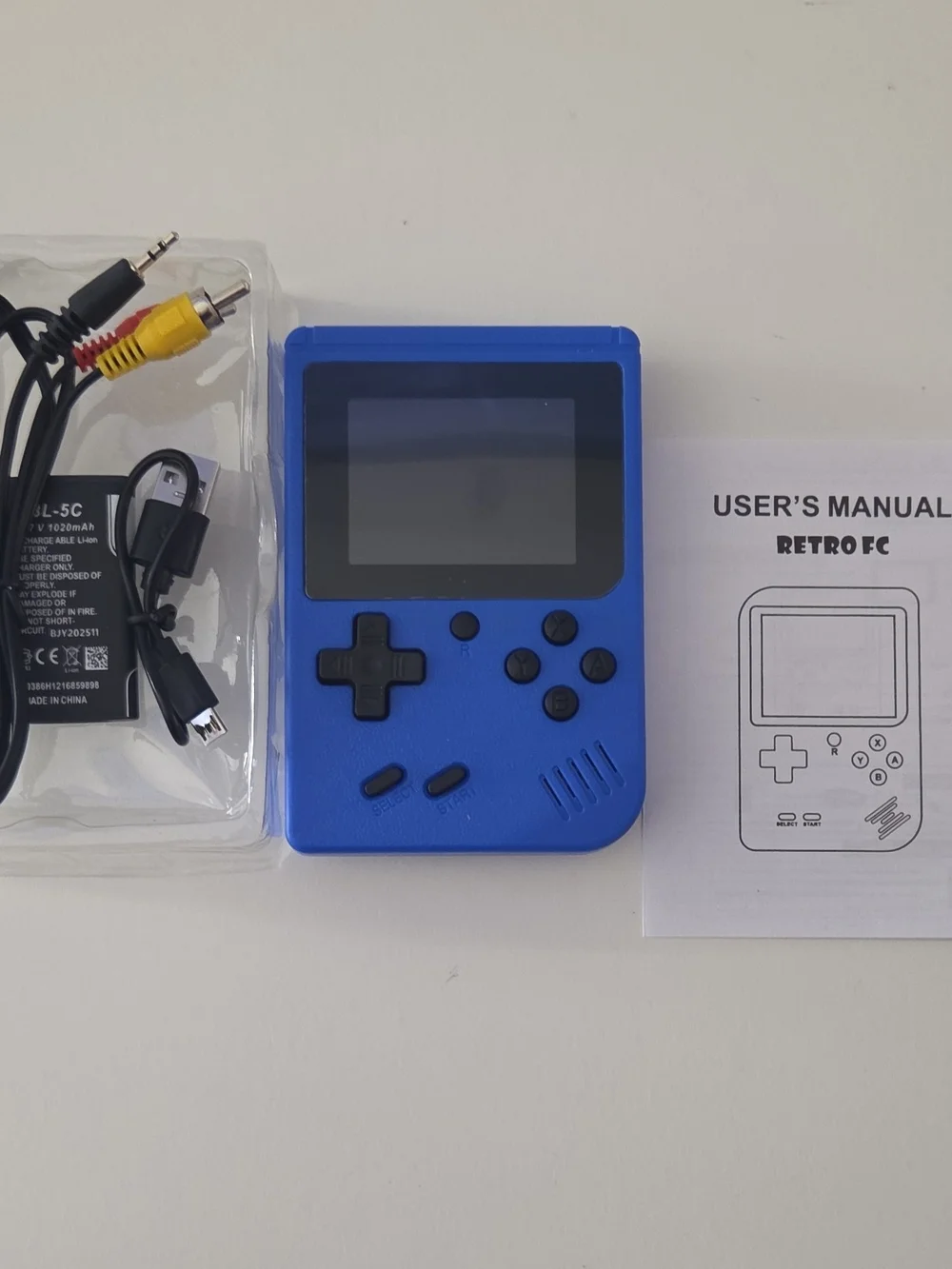 Retro FC Plus Handheld Game System Console 3.0in Backlit Screen Rechargeable AV